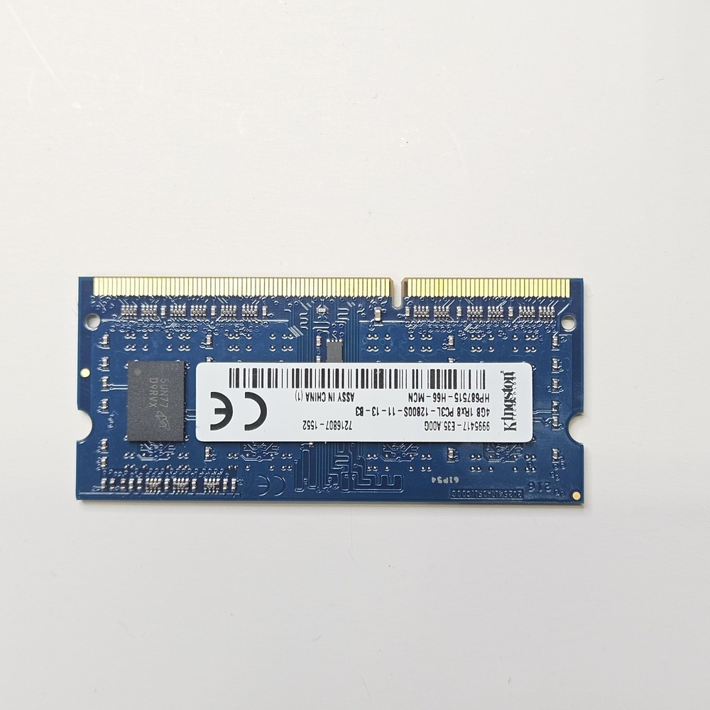 Kingston 4GB 1Rx8 PC3L-12800S-11-13-B3 DDR3L 1600MHz Laptop RAM Memory Module